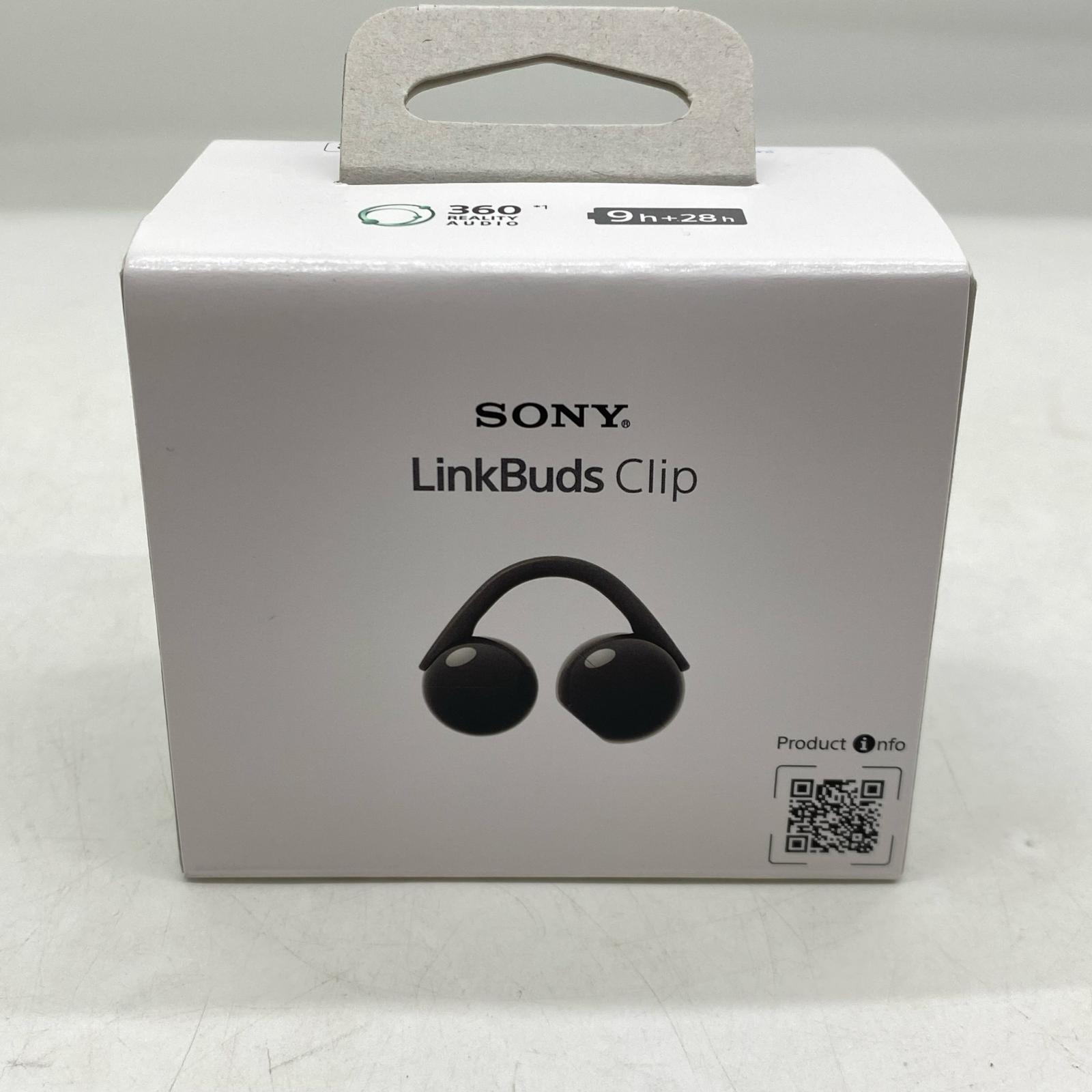 SONY ワイヤレスイヤホンLinkBuds Clip  WF-LC900/BZ 黒【中古】