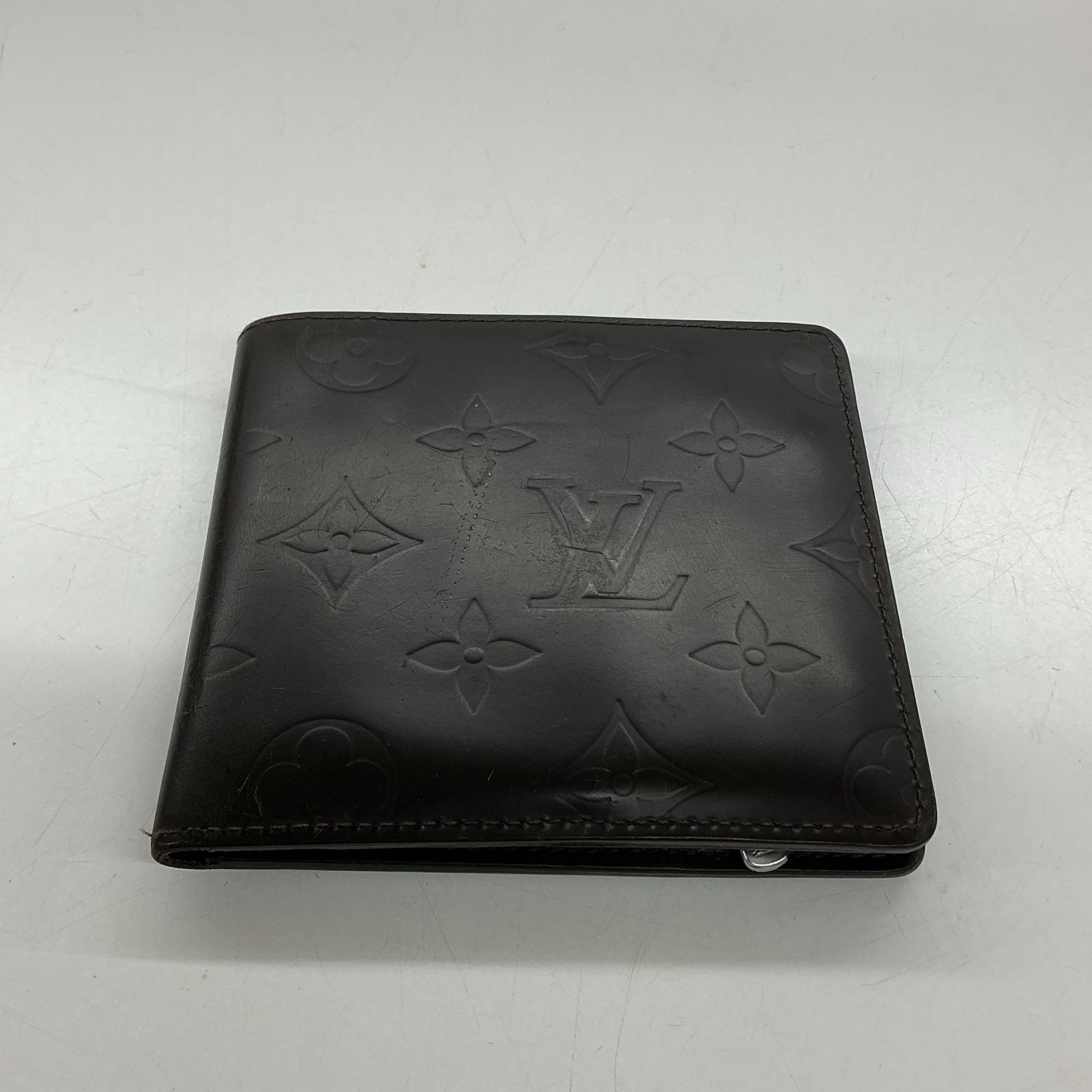 【難あり】ルイ・ヴィトン 紙入れ ポルトフォイユ パウダーコンパクト M66490 喫茶店【中古】