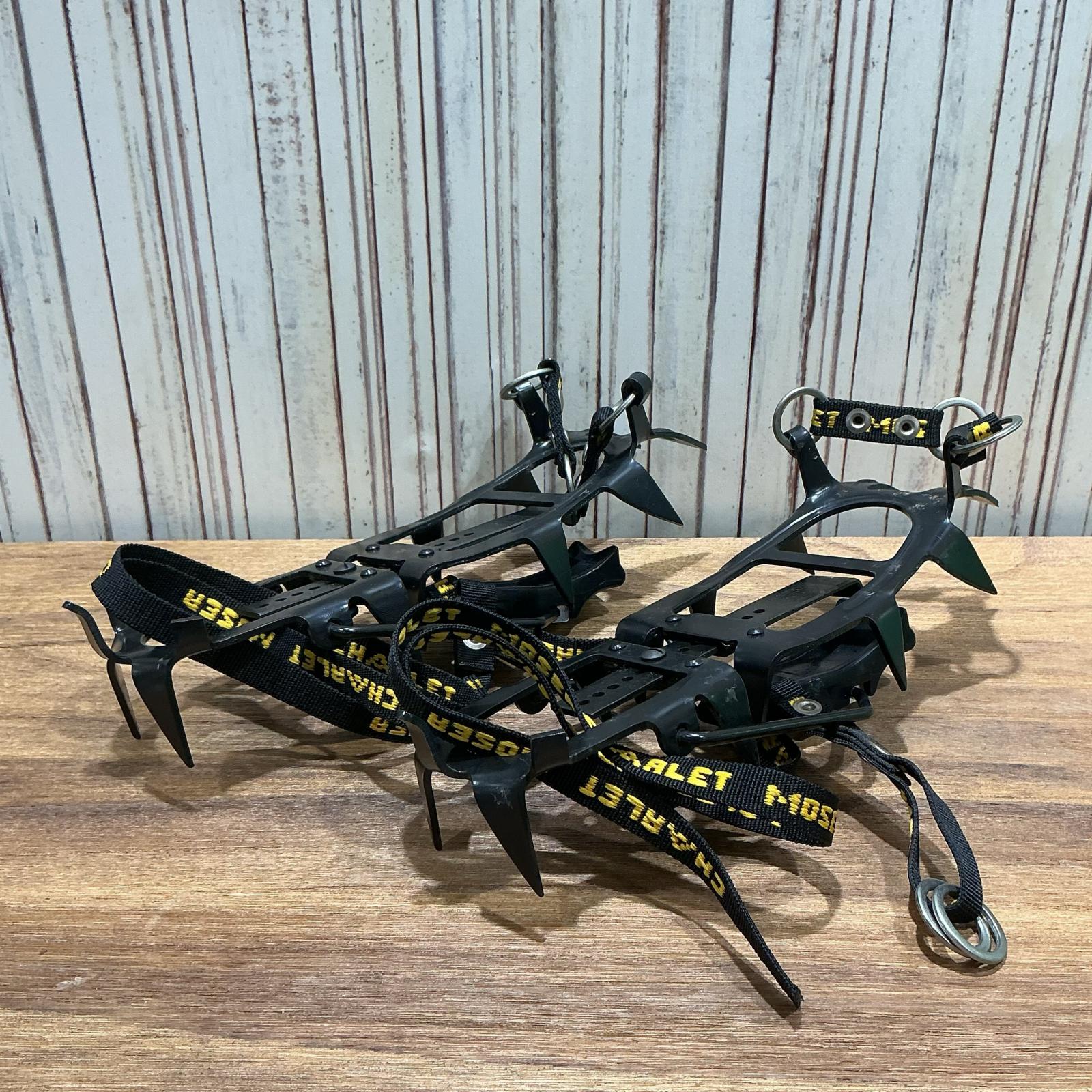 Charlet Moser 山登り靴 黒いこと 12本アイゼン【中古】