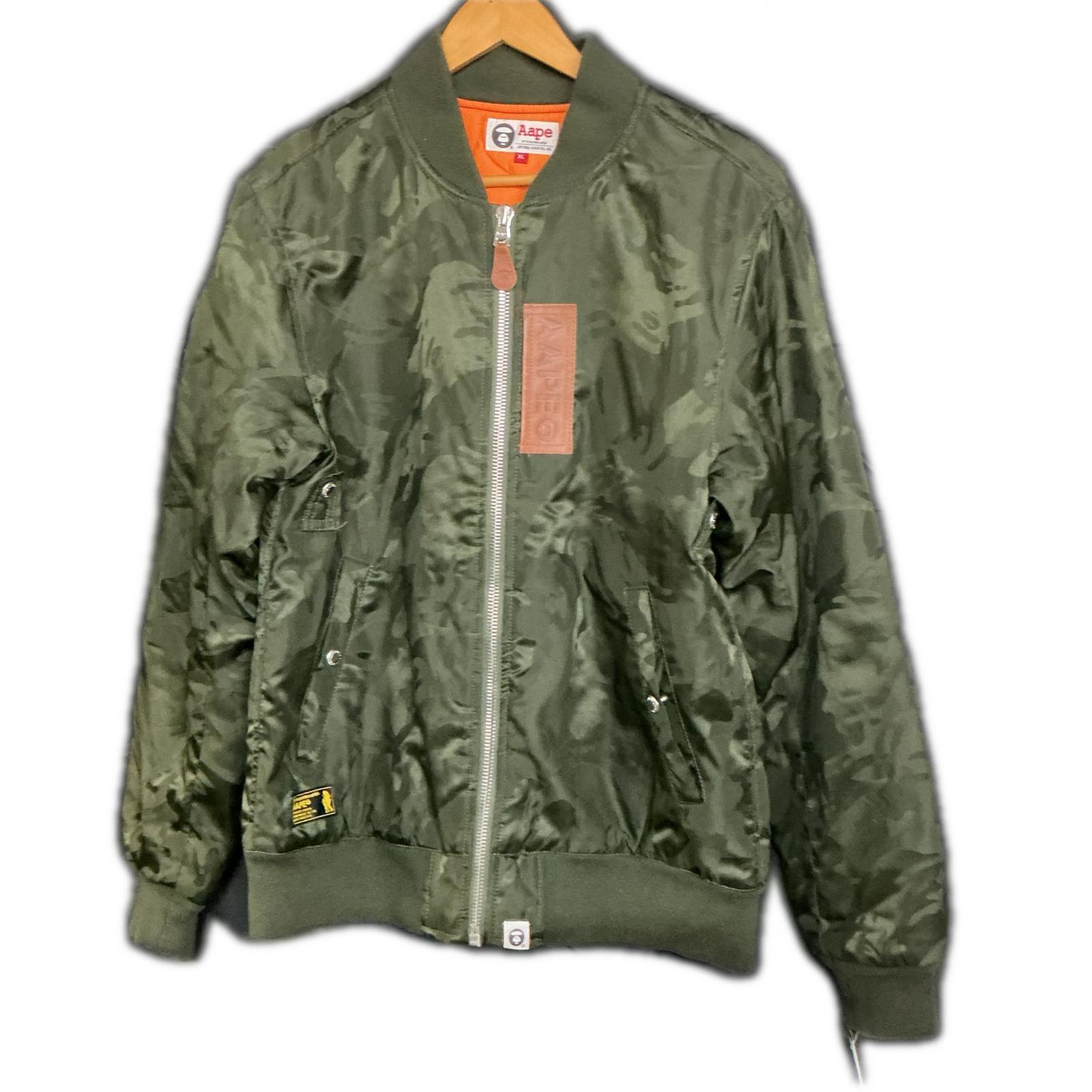 【全品ポイント10倍!要エントリー】【期間限定セール】Aape A Bathing Ape MA-1 ミリタリージャケット フライトジャケット【中古】|ワットマン店