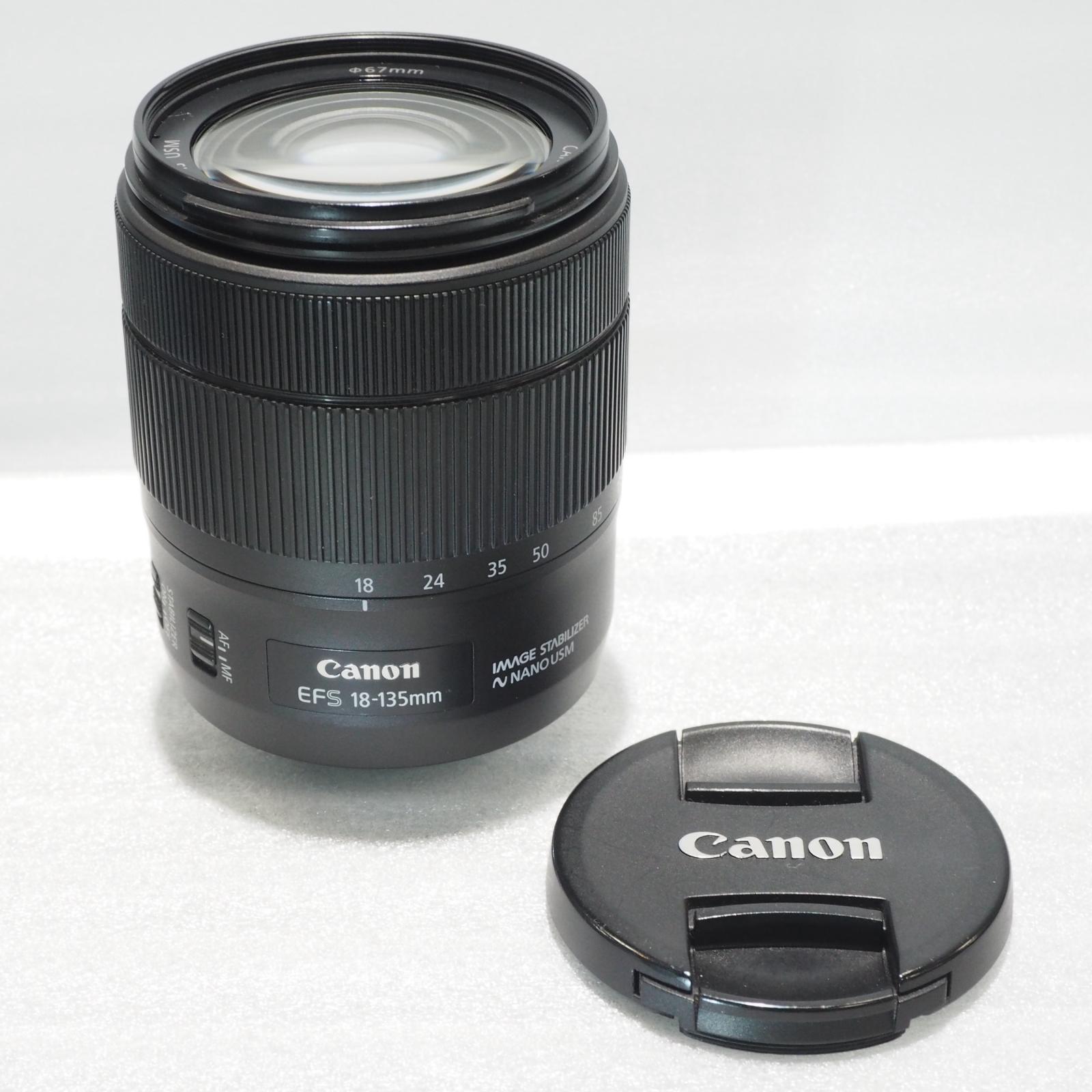 Canon 取り替えっこ水晶体 EF-S 18-135粍 f/3.5-5.6 IS USM 黒【中古】