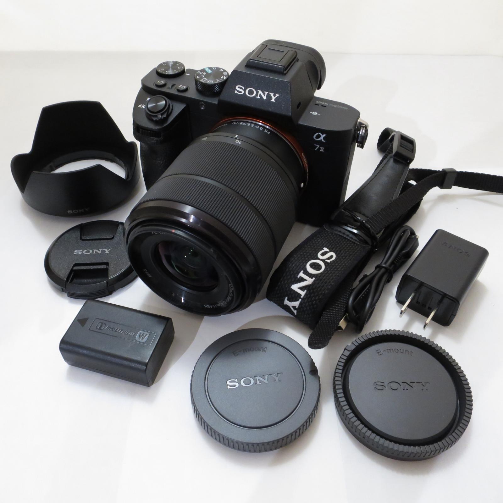 ソニー SONY 鏡鑑受け答え一眼 α7 II(水晶体一揃いの道具)