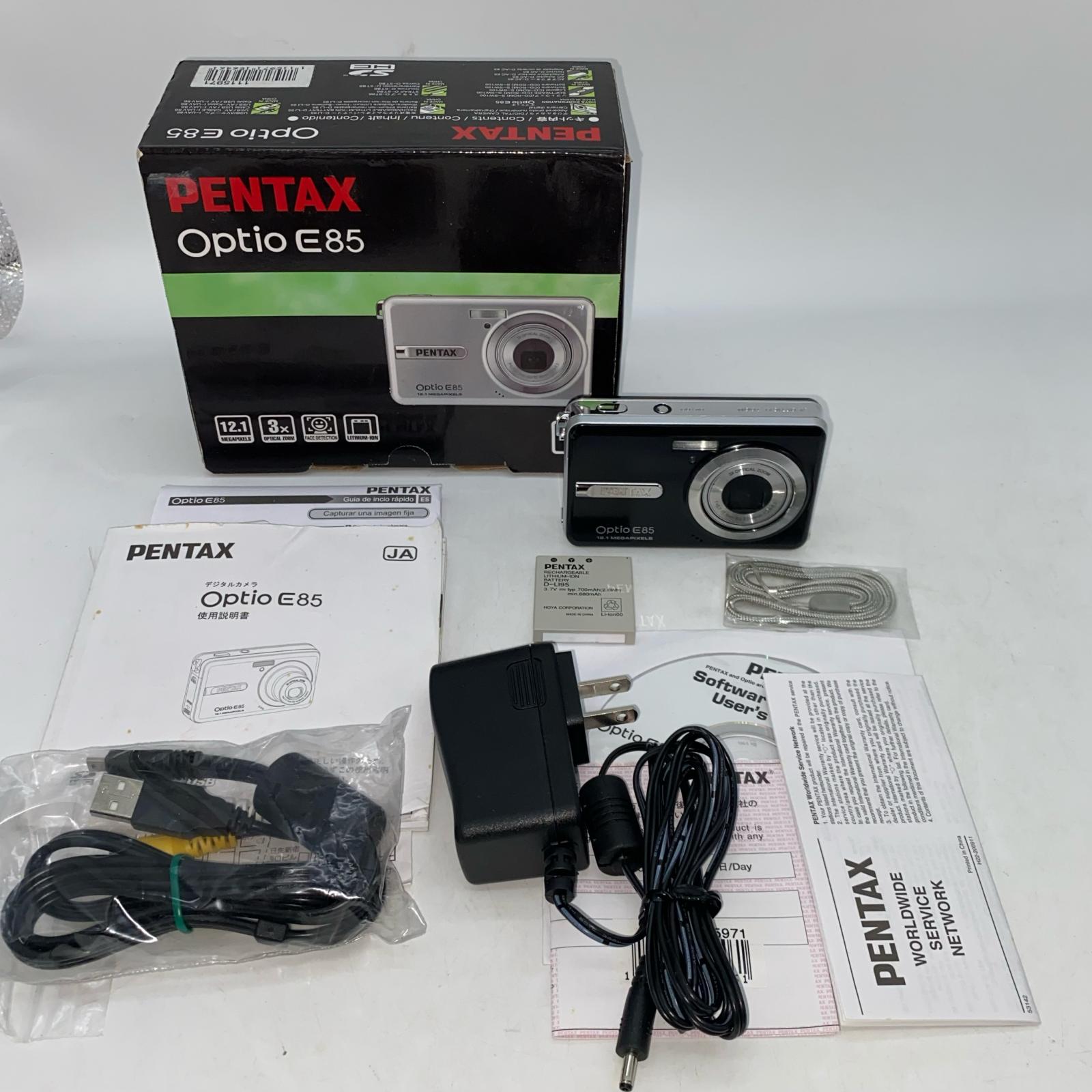 PENTAX デジタル写真機 Optio E85【中古】