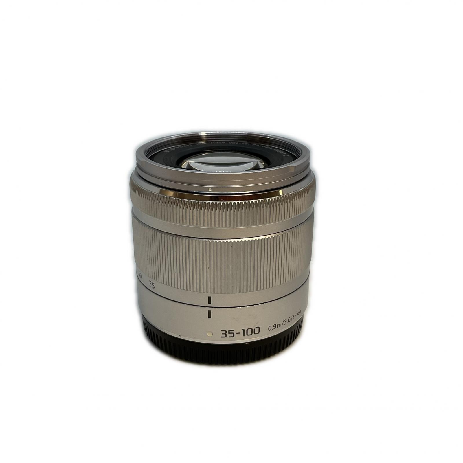 【全品ポイント10倍！要エントリー】【期間限定セール】Panasonic 交換レンズ Lumix G Vario 35-100mm F4.0-5.6 MEGA O.I.S. シルバー【中古】｜ワットマン店