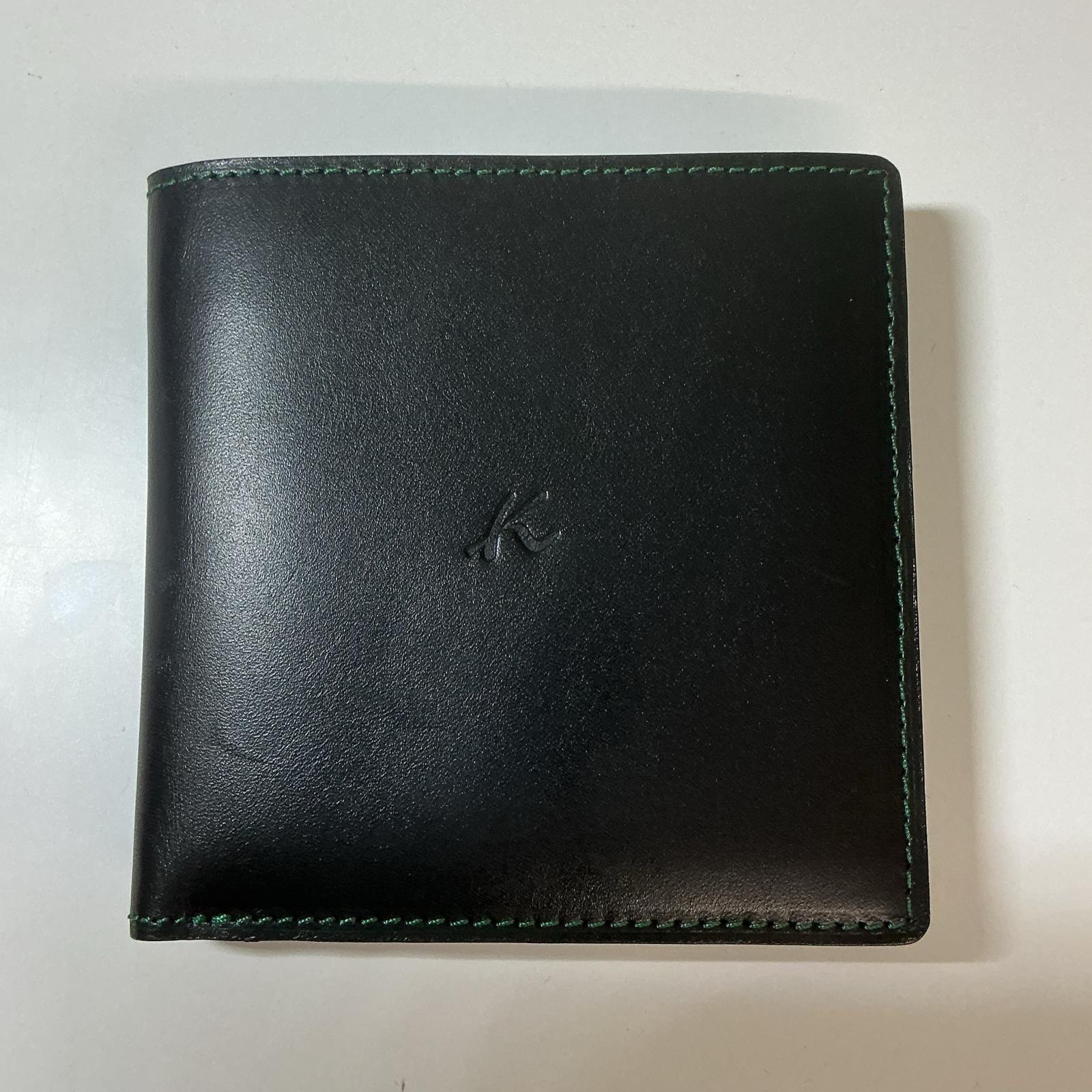 キタムラ 二つ折り紙入れ 黒【中古】