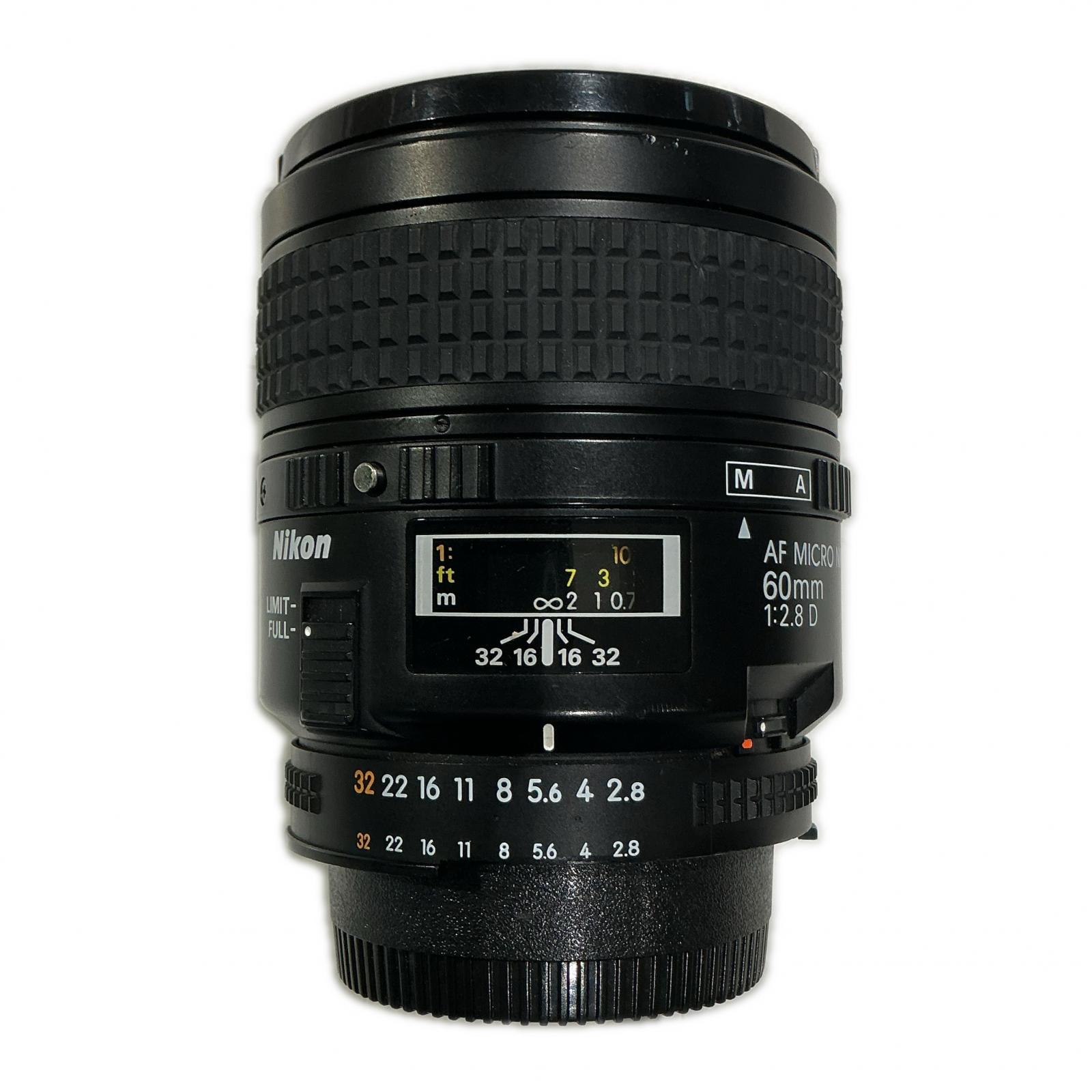 【ジャンク】ニコン ニコン 取り替えっこ水晶体 Nikon 人工知能学 AF Micro Nikkor 60粍 f/2.8D【中古】
