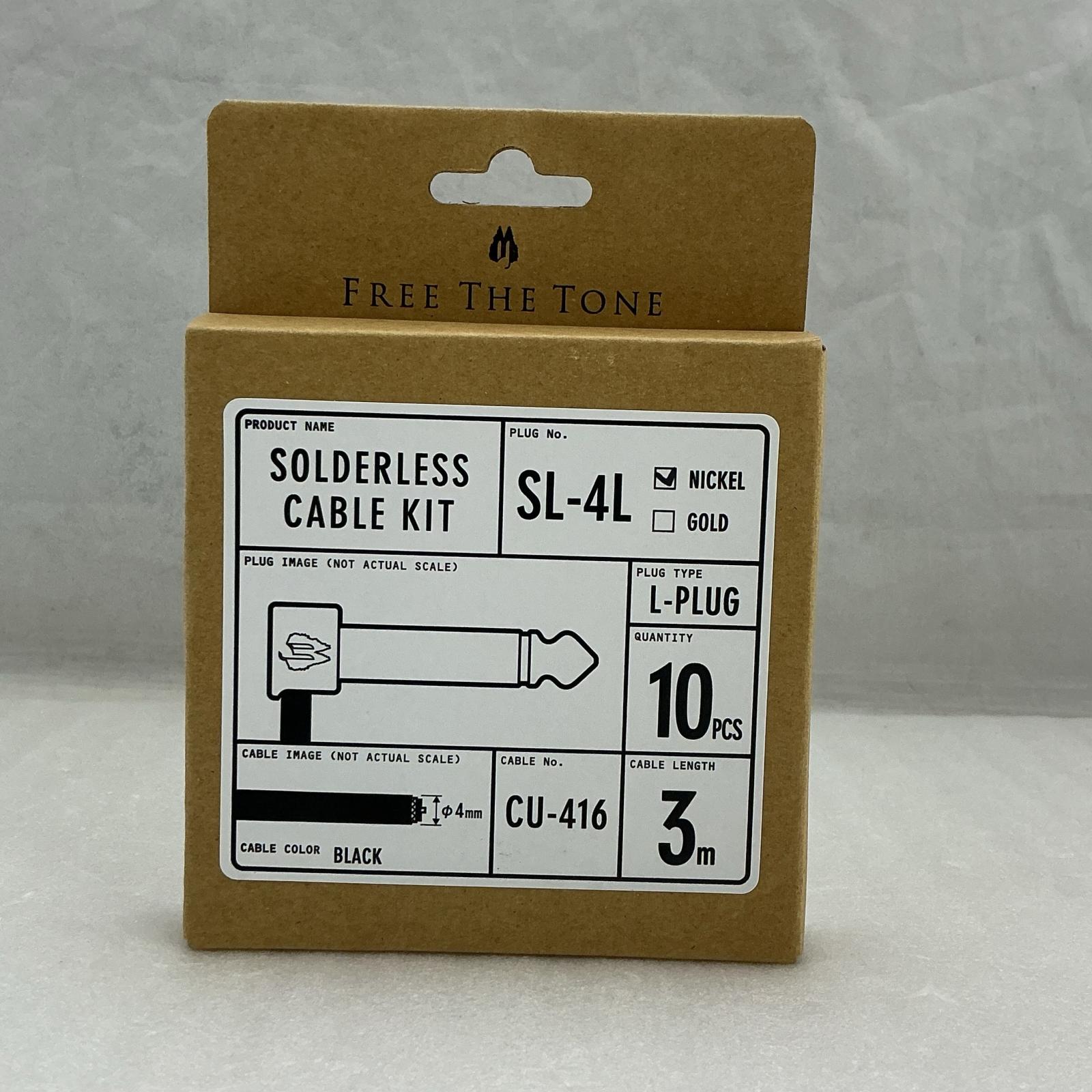 【未当て嵌める】Free The Tone   CU-416用ソルダーレスプラグキット  SL-4L-NI-10K