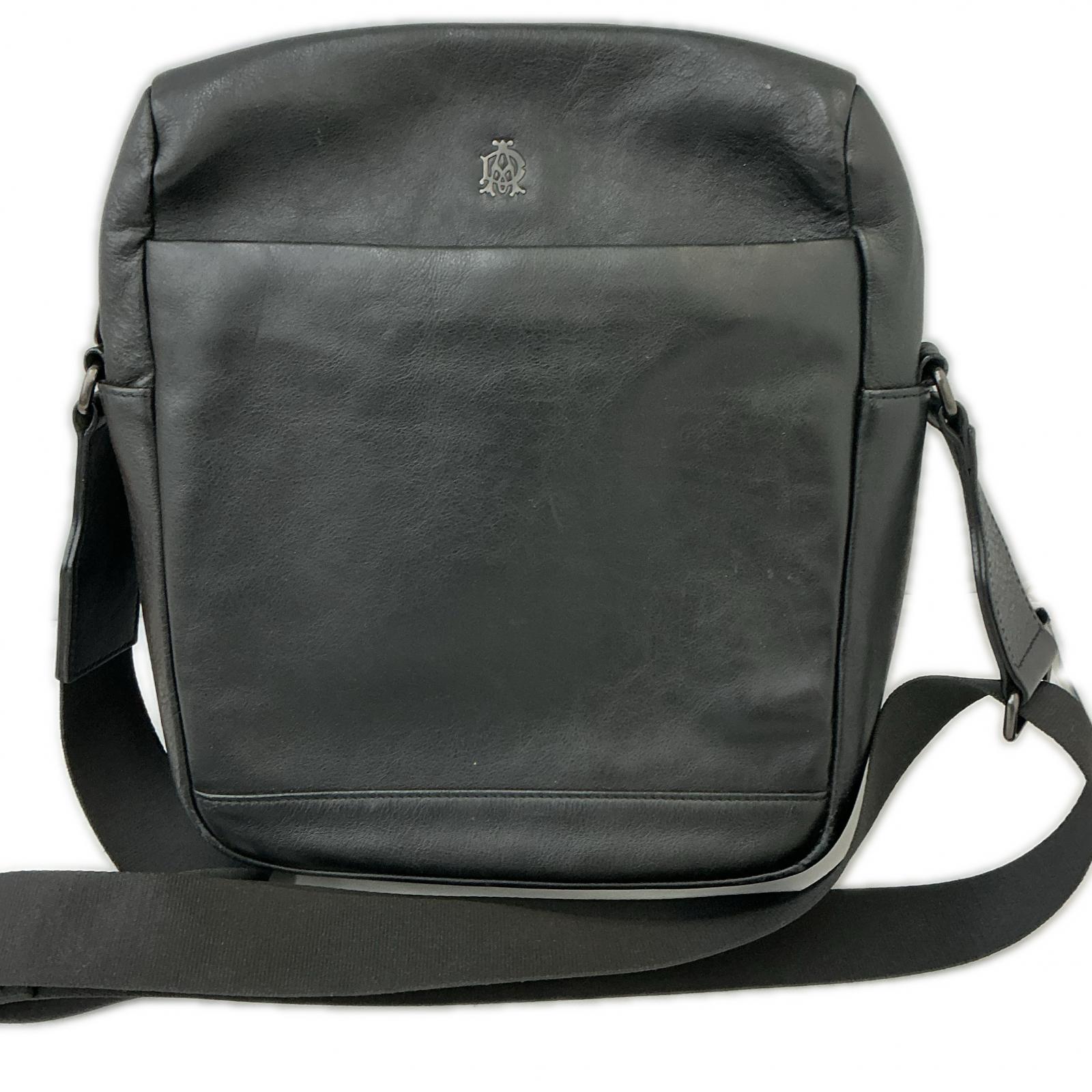 dunhill 旅行家ショルダーバッグ 黒いこと L3S161A【中古】