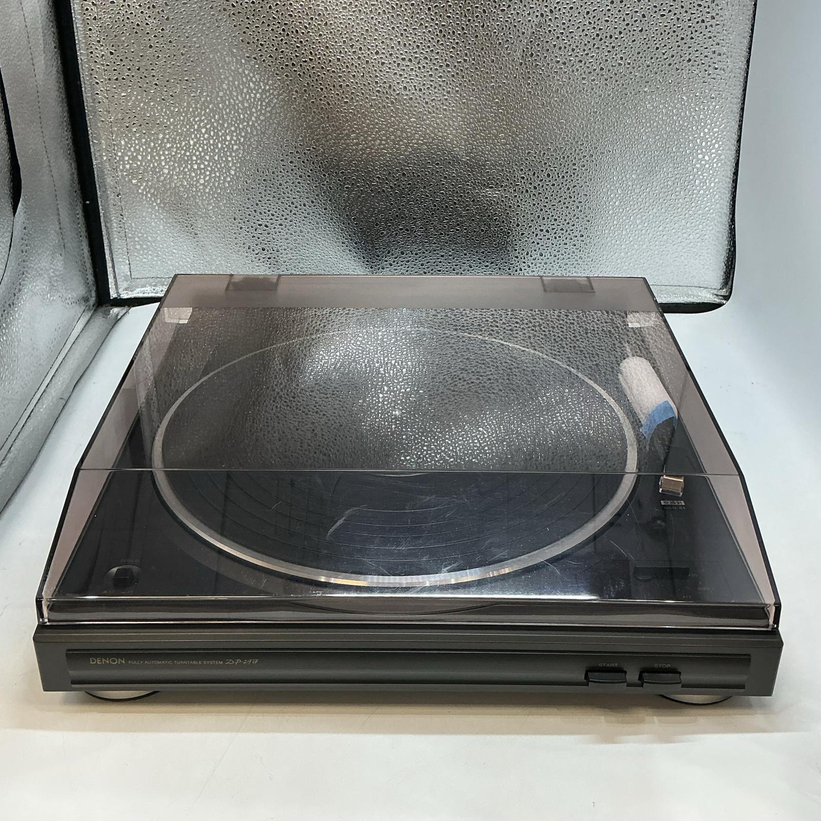 DENON電気蓄音機 DP-29F-K 黒いこと【中古】