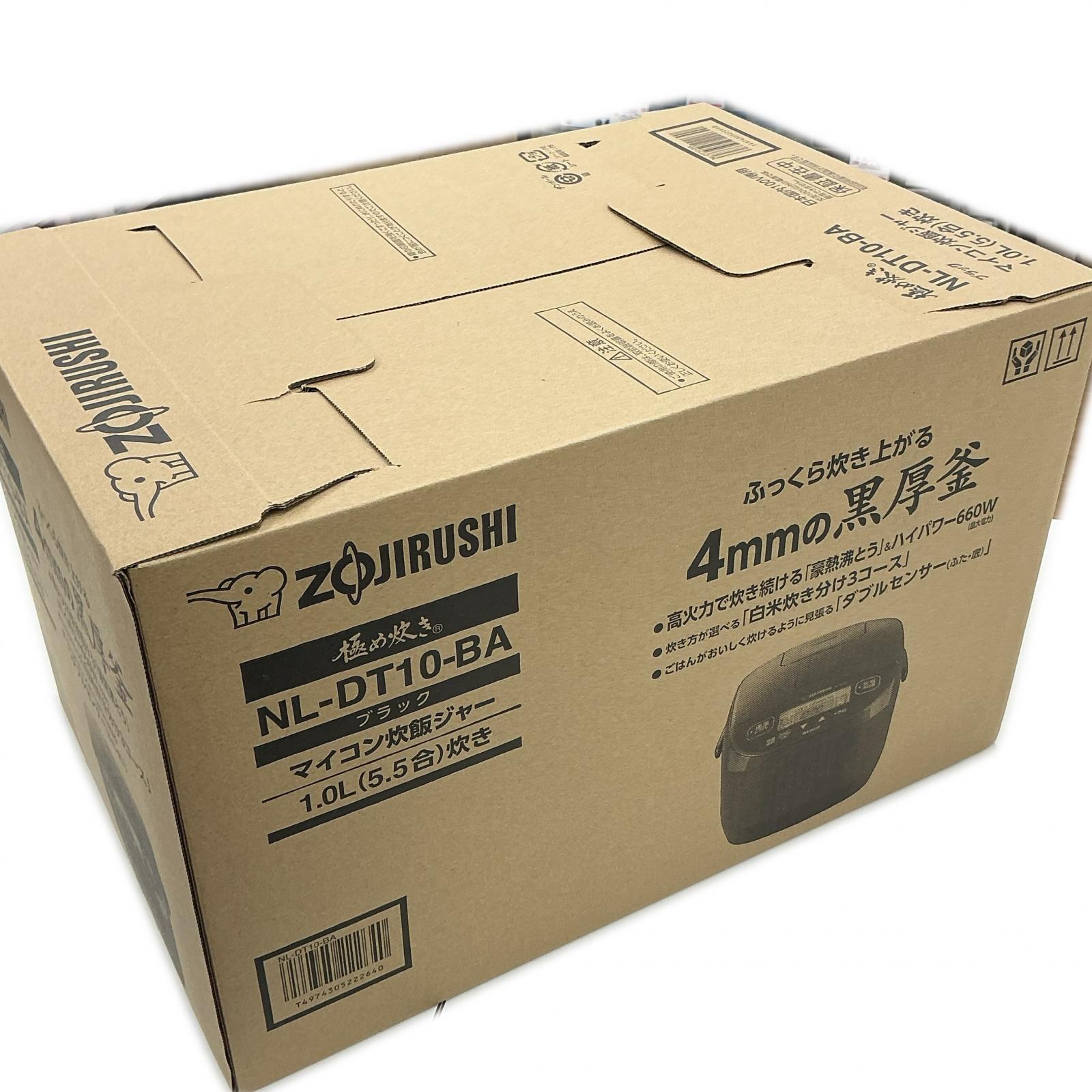 【未当て嵌める】象印 象印 炊飯器 NL-DT10-BA 黒いこと【中古】