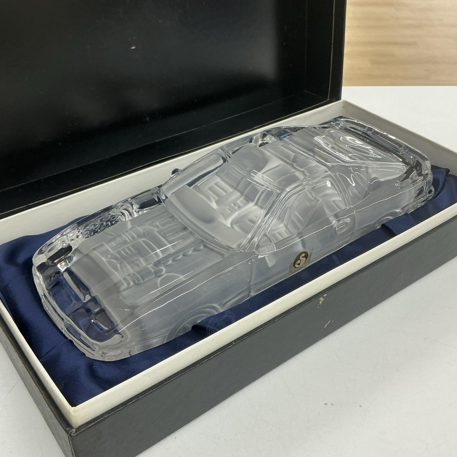 佐々木水晶 トヨタ スープラ ノベルティ 水晶硝子飾りつけ【中古】