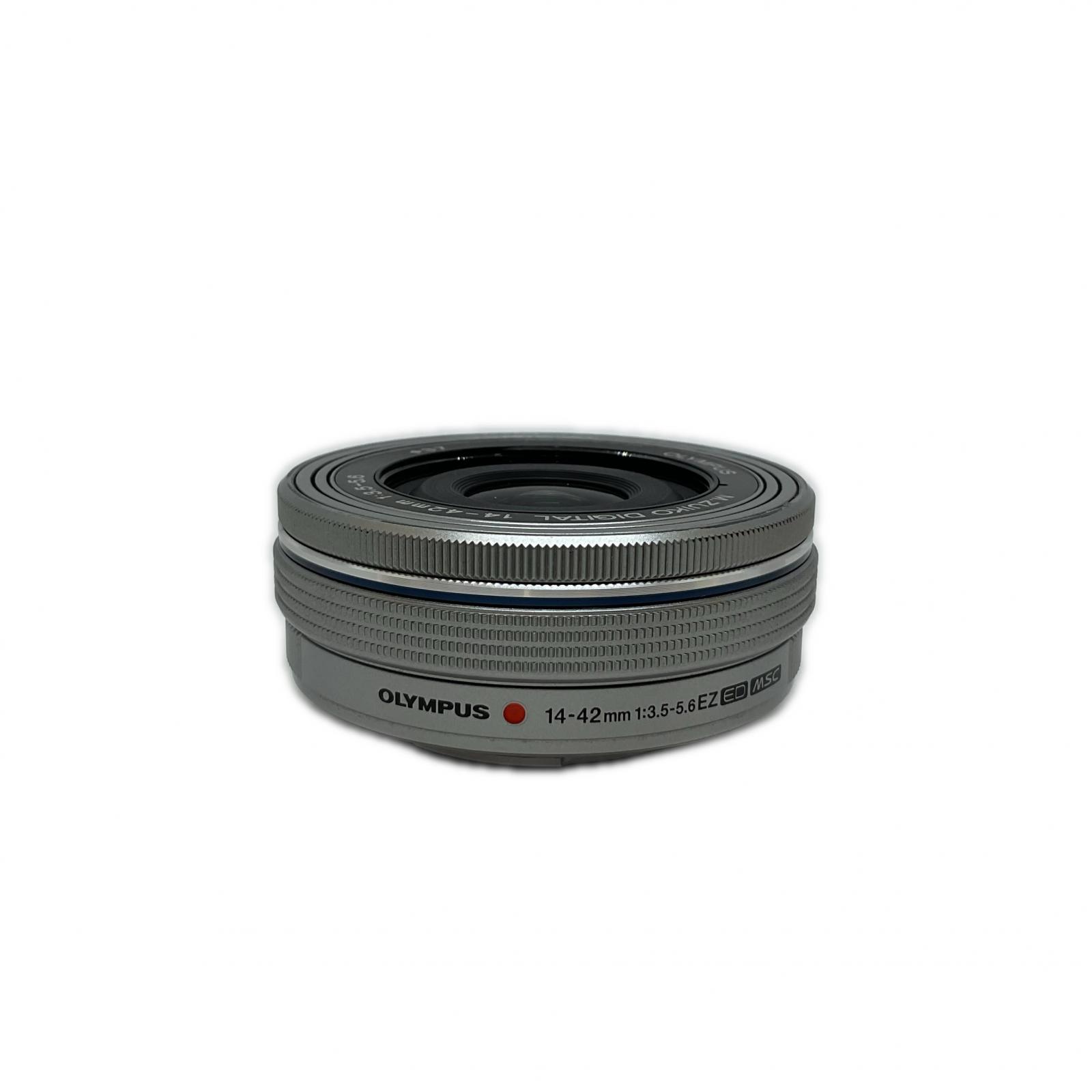 【全品ポイント10倍!要エントリー】【期間限定セール】OLYMPUS M.ZUIKO ED 14-42mm F3.5-5.6 EZ シルバー【中古】|ワットマン店