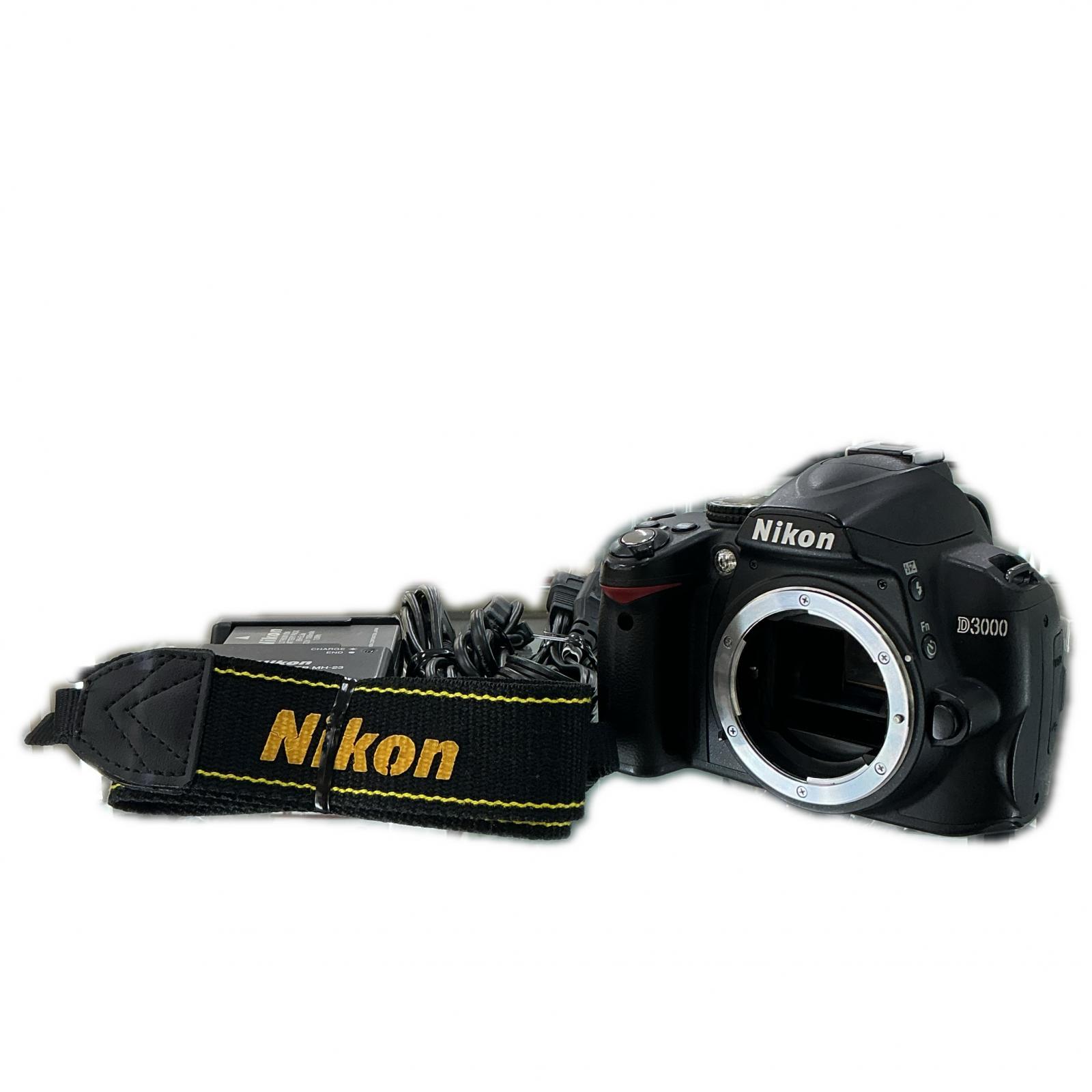 【全品ポイント10倍!要エントリー】Nikon Nikon デジタル一眼カメラ Nikon D3000 ブラック【中古】|ワットマン店