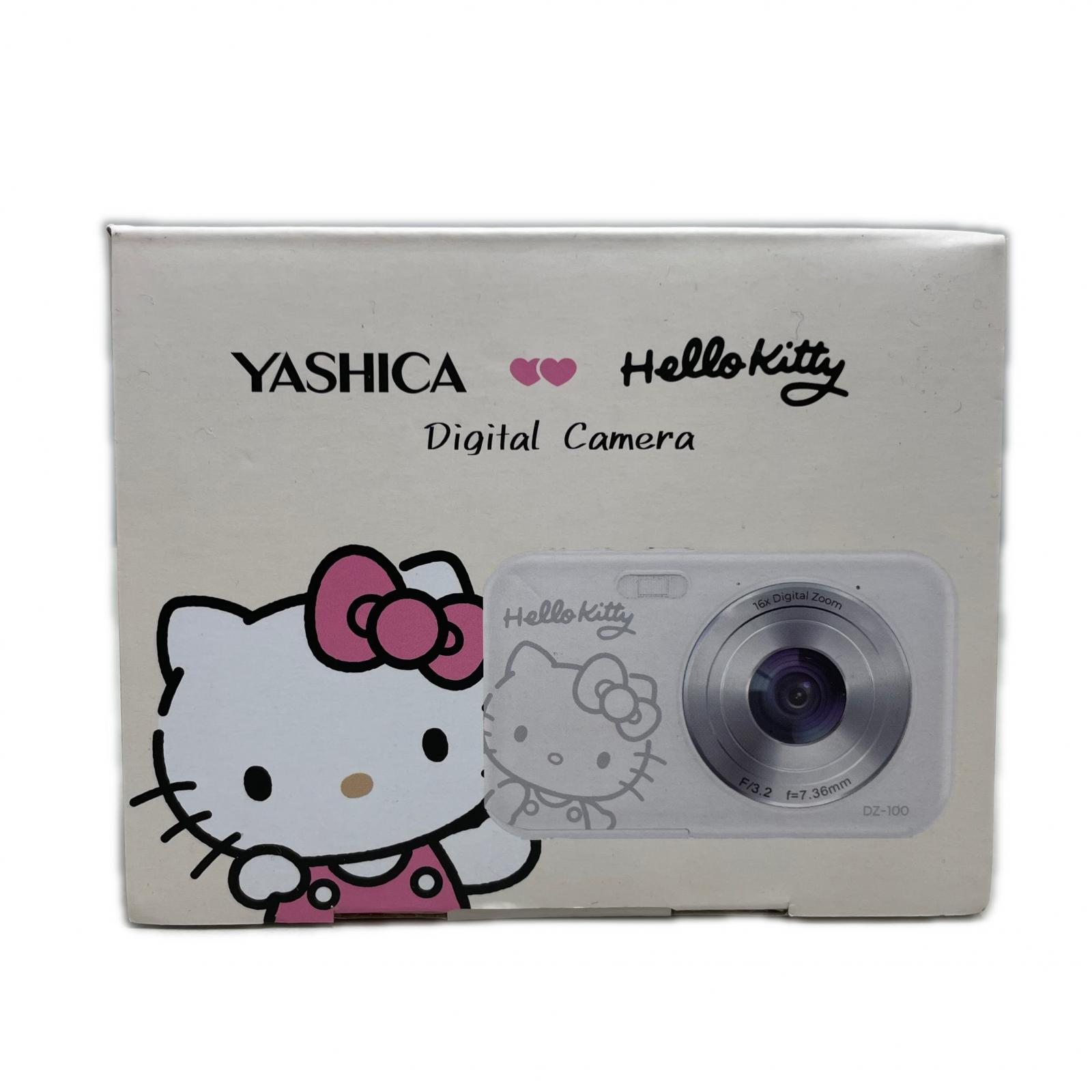 【全品ポイント10倍！要エントリー】コンパクトデジタルカメラ YASHICA DZ-100 Hello Kitty Playground ホワイト【中古】｜ワットマン店