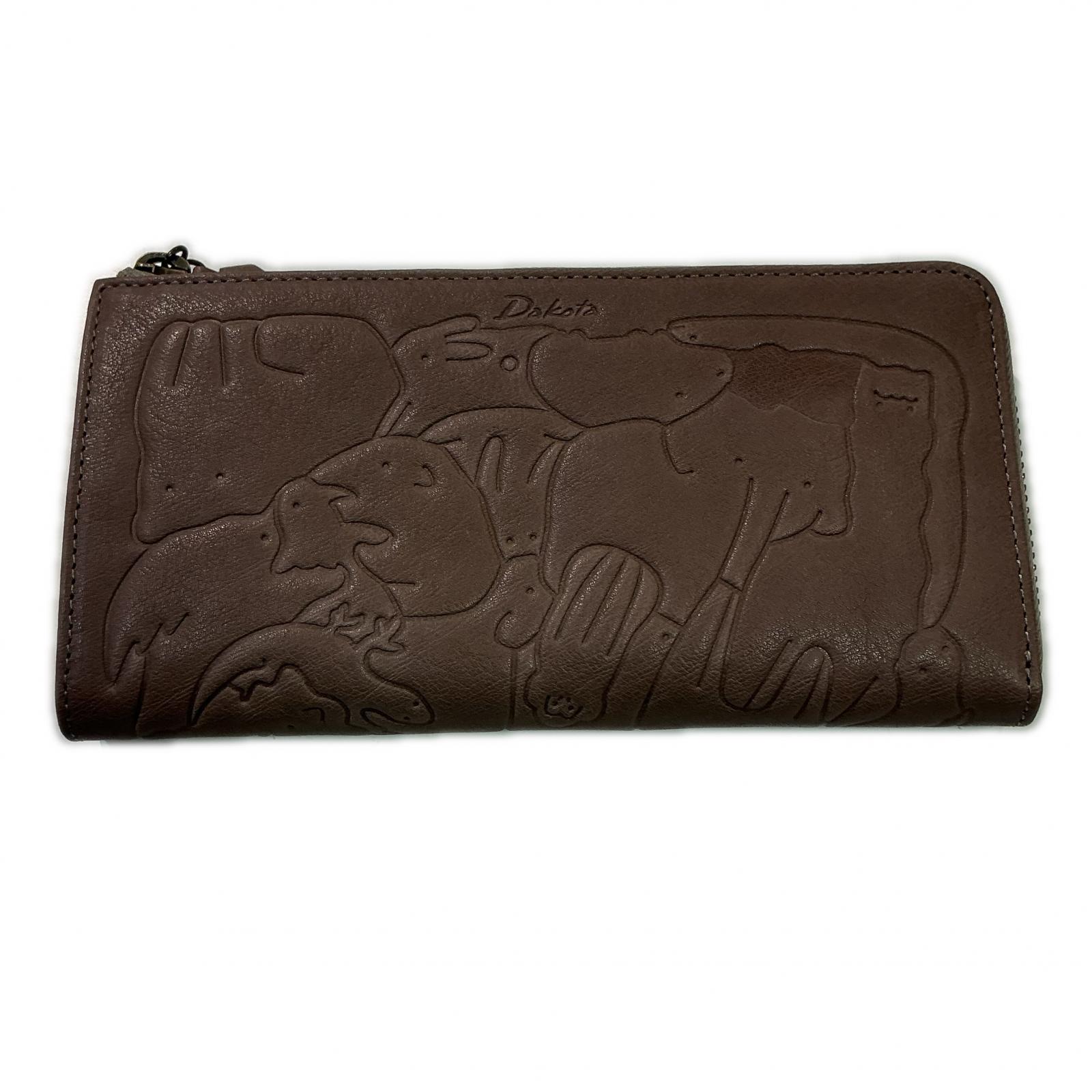 【全品ポイント10倍!要エントリー】ダコタ Dakota 財布 0030193 牛革 ブラウン【中古】|ワットマン店