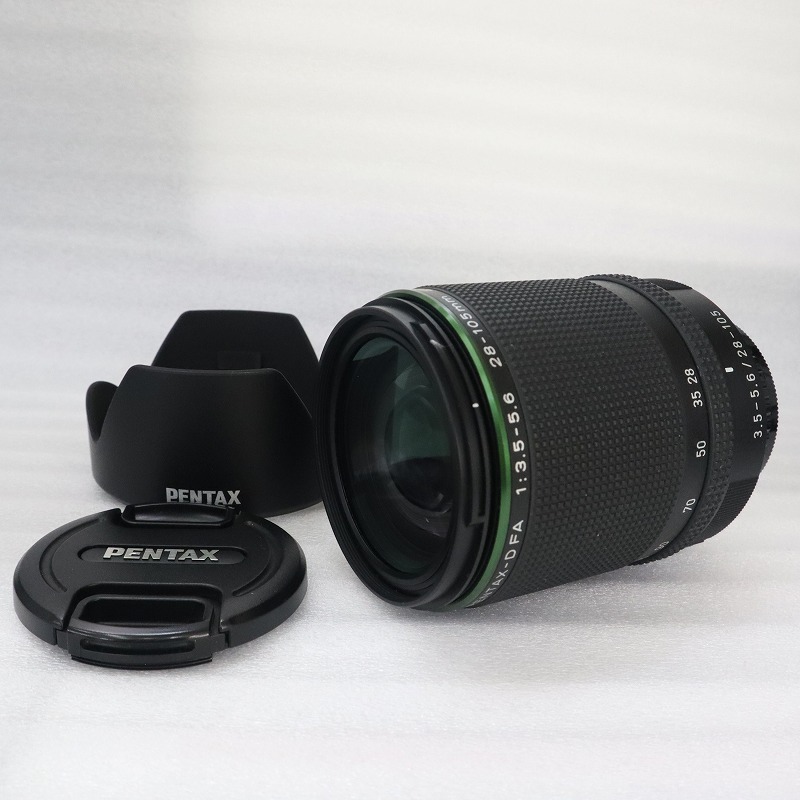 【全品ポイント10倍！要エントリー】PENTAX PENTAX 交換レンズ PENTAX HD PENTAX-D FA 28-105mm F3.5-5.6 ED DC WR ブラック【中古】｜ワットマン店