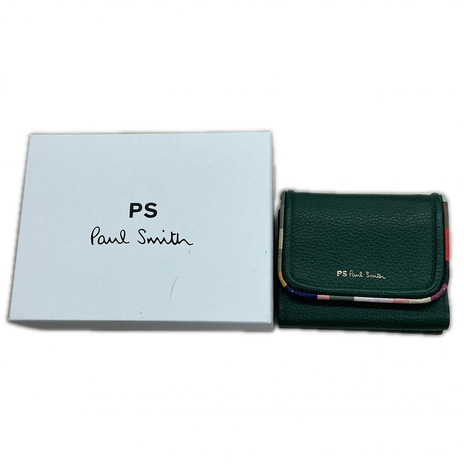 【全品ポイント10倍！要エントリー】ポール・スミス Paul Smith がまぐち三つ折り財布【中古】｜ワットマン店
