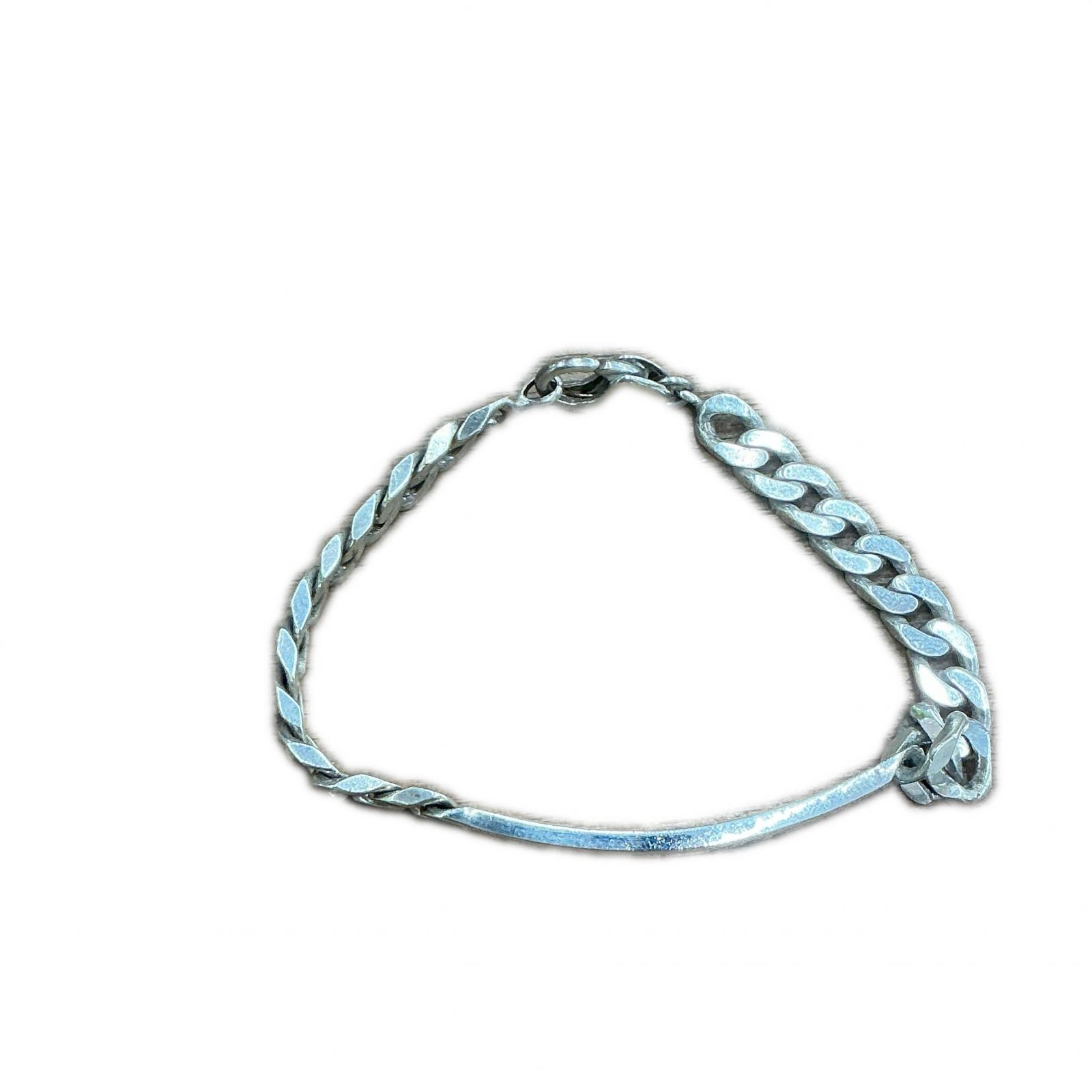 【全品ポイント10倍!要エントリー】Tiffany&Co. IDブレスレットシルバー【中古】|ワットマン店
