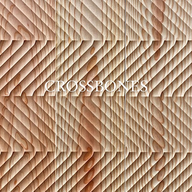 WAVEPANEL クロスボーン 3000mm&times;150mm&times;15mm 無塗装品 杉材 本実 羽目板 ウッドパネル スプーンカット なぐり加工 壁材 天井材 腰壁材 杉羽目板 デザインウォール｜WAVE PANEL