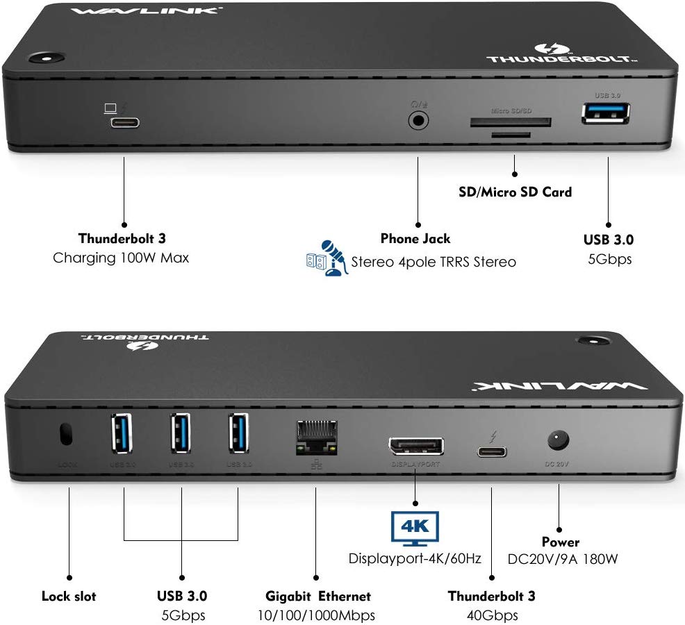 楽天市場 国内配送 在庫一掃 Wavlink Usb C サンダーボルト3 Pd機能ドッキング ステーション 充電 ポート Sd Micro Sdカードスロット マルチディスプレポートdisplayport モニタ4k 60hz v 9a Dc電源アダプタ付き サンダーボルト3 Pd機能ドッキング 認証完了 楽天市場 国内配送 在庫一掃 Wavlink Usb C サンダーボルト3 Pd機能ドッキング ステーション 充電 ポート Sd Micro Sdカードスロット マルチディスプレポートdisplayport モニタ4k 60hz v 9a Dc電源アダプタ付き サンダーボルト3 Pd機能ドッキング 認証完了