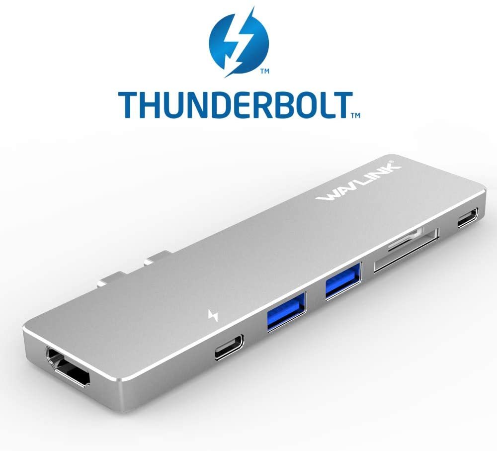 楽天市場 Wavlink Usbハブ Type C 7in1 Thunderbolt 3 Usb 変換 ハブ 40gbps 4k出力 Hdmi Usb 3 0ポート Type Cポート Pd充電 Micro Sd カードリーダー 16 17 18 19 Macbookなど対応 ドッキングステーション 銀色 Wavlinkダイレクト楽天市場店