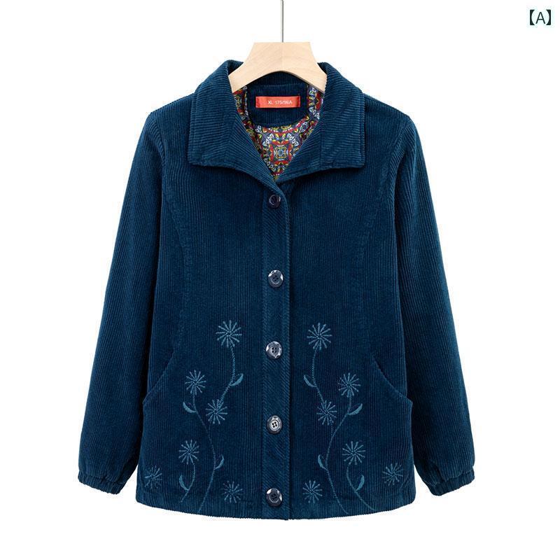 楽天市場】コーデュロイ ジャケット レディース アウター レトロ 長袖