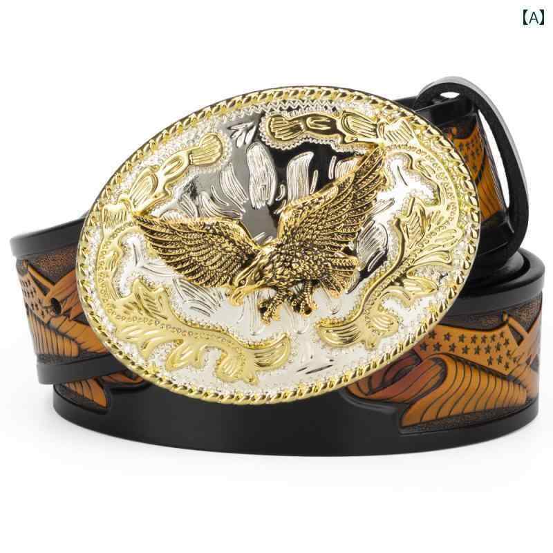 ベルト　バックルゴールド 楽天市場】メンズ ベルトBUCKLE LEATHER BELTバックル付き