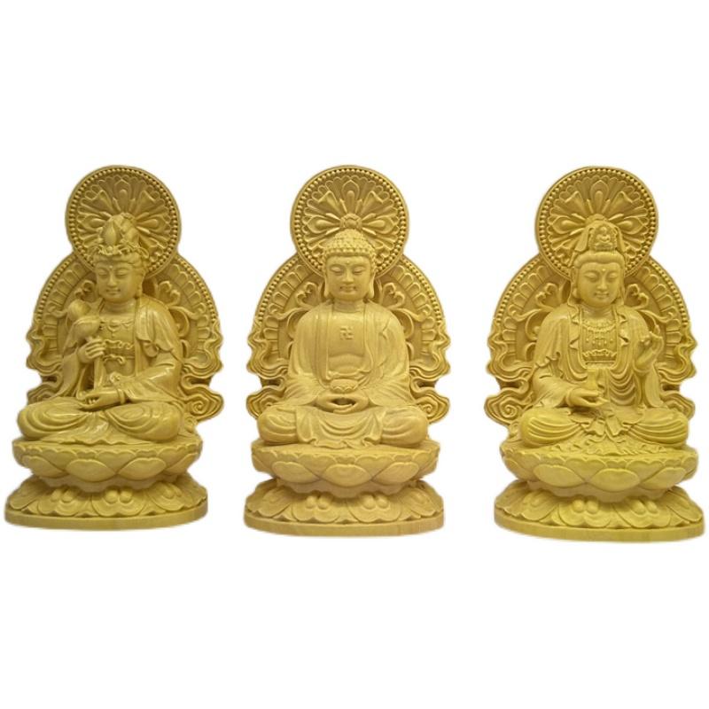 観音菩薩 置物 木製 仏具 神具 インテリア ディスプレイ レトロ 小物 アート 縁起物 彫刻 仏像 仏陀 チャイナ風