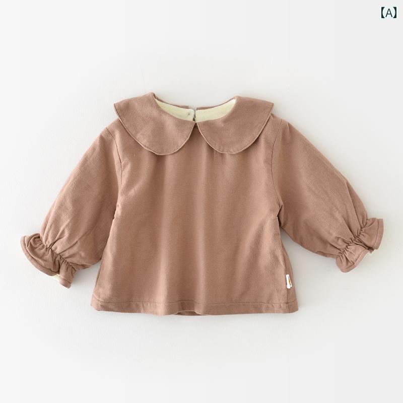 ベビー服 サロペット ブラウス 裏起毛 キルティング オーバーオール セットアップ 暖かい 冬用 かわいい キュート ギフト 赤ちゃん用品