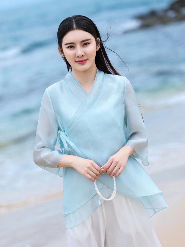 トップス ショート スーツ チャイナ ドレス ベスト 短い コート ジャケット 中国風 レトロ 漢服 かわいい 婦人服 清楚 春夏秋 女性 レディース｜way-ugo