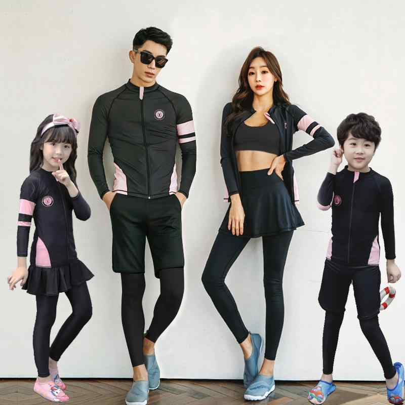 韓国 ダイビングスーツ スポーツ ダイビング スリム 長袖 シュノーケリング サーフィン 速乾 水着 メンズ レディース 男性用 女性用 男の子 女の子
