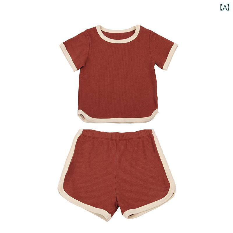 ベビー キッズ ベビーウェア キッズファッション 子供服 部屋着 女の子 男の子 かわいい セットアップ Tシャツ 半袖 パンツ 夏