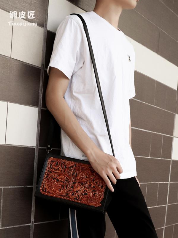 [KC's] HUNTER BAG ハンターバッグ レザーショルダーバッグ 牛革 アメリカンバイソンの限定ショルダーバッグ | ケイシイズ 【公式