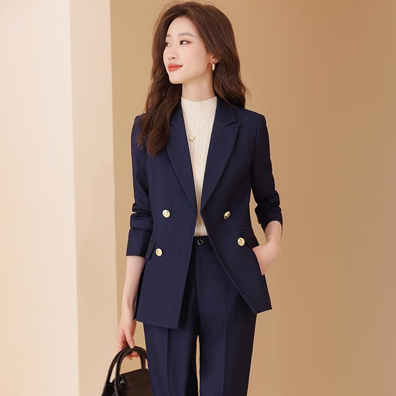 レディース スーツ ジャケット パンツ 女性用 おしゃれ シンプル 女性 ダブルブレスト ハイエンド 通勤 婦人服 社交界 フォーマルウェア 作業着 大きいサイズ