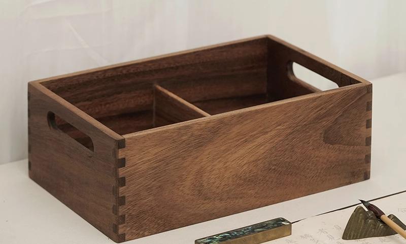 ウォールナット 小物入れ　内箱スライド仕様 ウォールナット 小物入れ 内箱スライド仕様