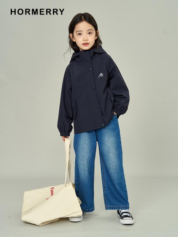 上衣 キッズ お嬢さん 春 アウター 上衣 ボンネット付き添い人 ジップアップ 耐久性 運動競技 余暇 アウトドア 分かりやすい 心地よい 青 さくら色