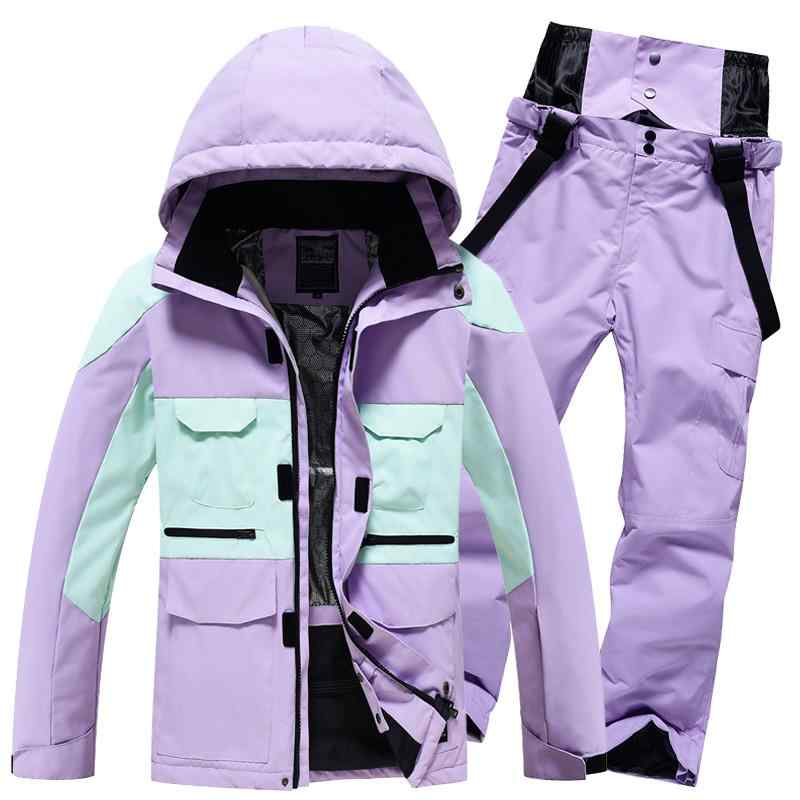 スノボー ファッション ウィンター用品 スポーツウェア メンズ レディース プロ仕様 スキー スーツ 防水 暖かい カップル用 スノーボード ビブス キー パンツ 防寒 オーバー オール セットアップ 男女兼用 16,305円
