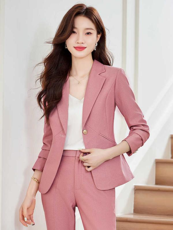 楽天市場】レディース パンツ スーツ セットアップ 秋冬 フェミニン