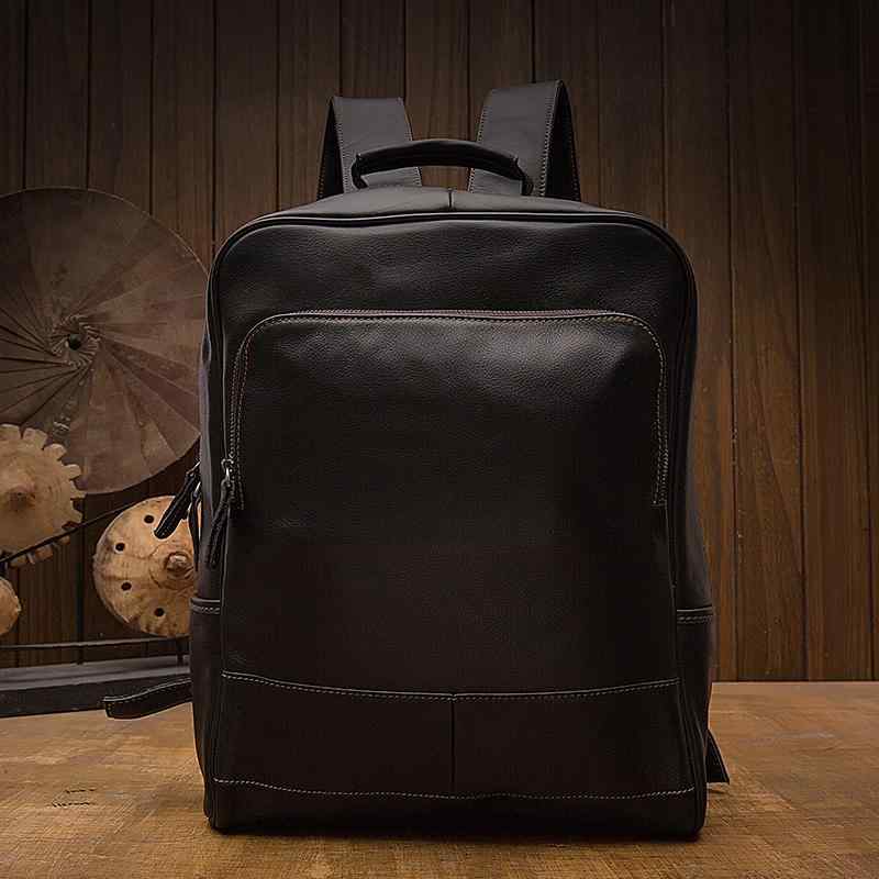 革 メンズ バックパック 最上層 牛革 トラベル ファッション スクールバッグ 韓国 ビジネス コンピュータバッグ 30x13x43cm 16インチパソコン収納可能|way-ugo