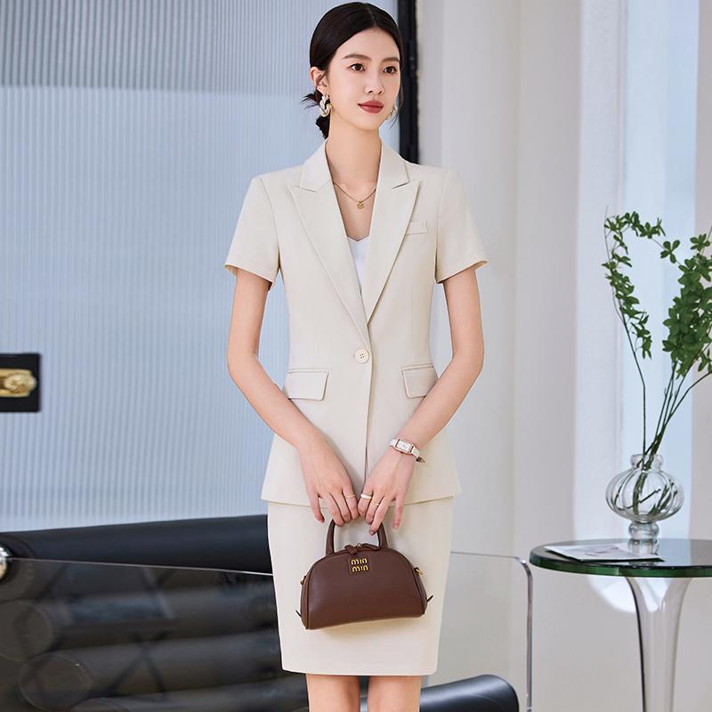 レディース トップス スーツ セット ジャケット ブレザー スカート ズボン パンツ ロング ハイエンド プロ 春秋 大人 女性 洗練 きちっと感 清楚 衣料品 面接 仕事 オフィス フォーマル 作業服 婦人服