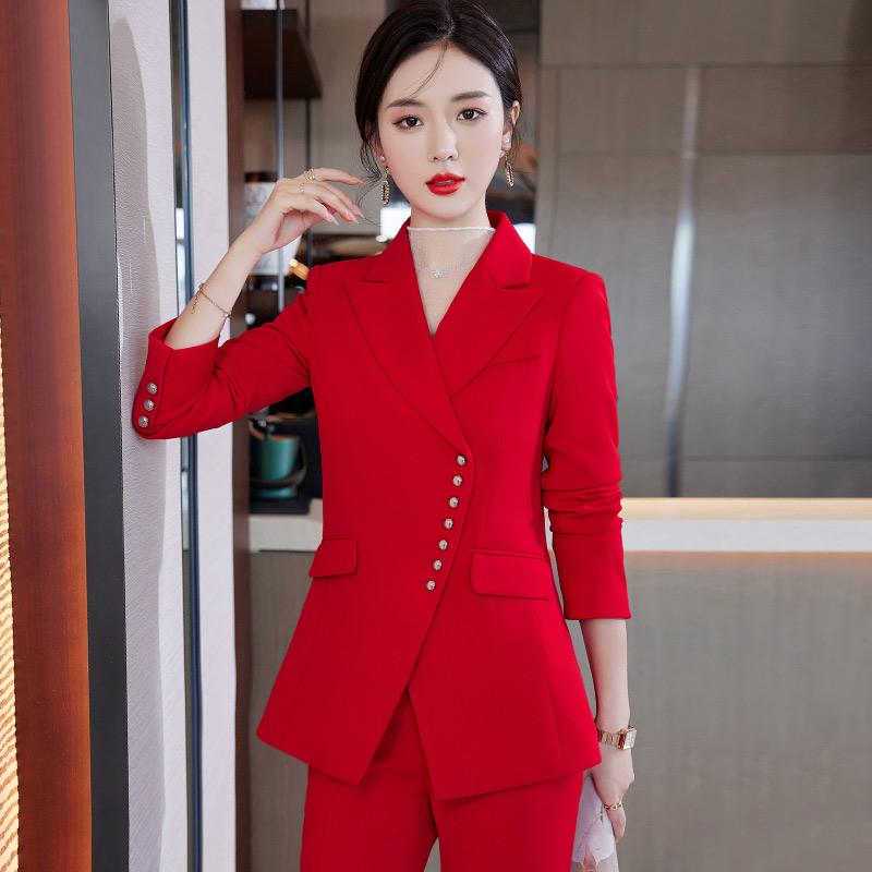 レディース スーツ ビジネス カジュアル オフィス フォーマル コンサル 営業 マネージャー 洗練 大人 プロ 婦人服 ジャケット ブレザー パンツ ズボン パーティー フォーマル コンサル 営業 マネージャーウェア スリムフィット