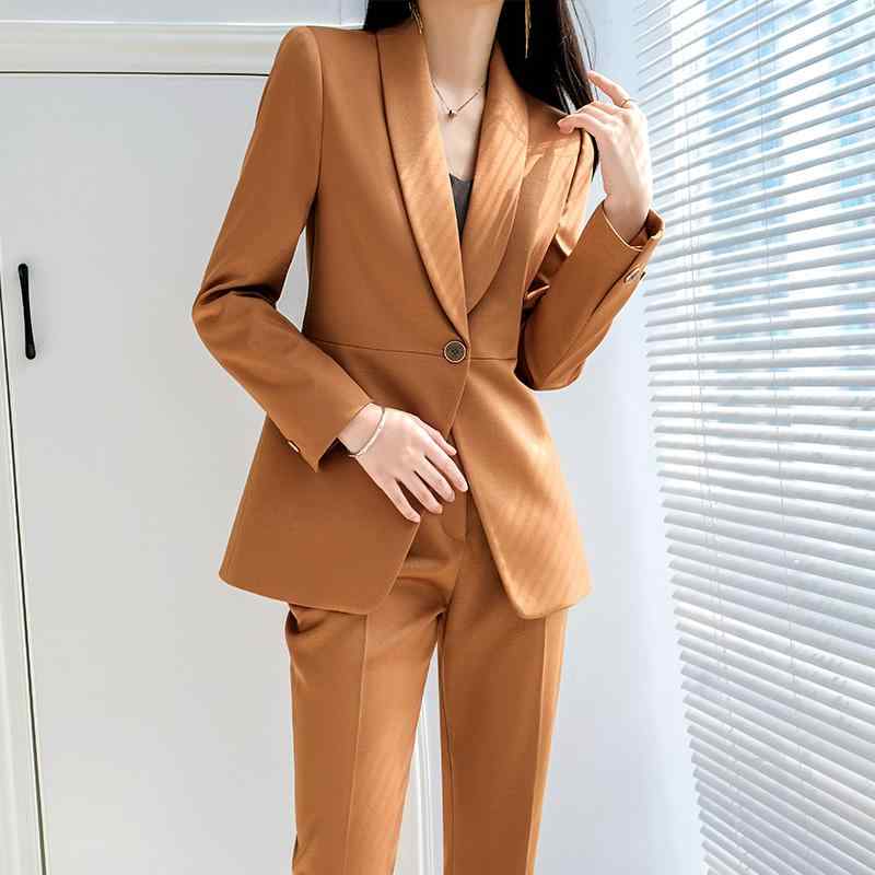 レディース ファッション トップス スーツ セット ジャケット ブレザー ズボン パンツ ロング シャツ カットソー 秋冬 女性 清楚 衣料品 面接 仕事 ビジネス オフィス フォーマル カジュアル 作業服 婦人服