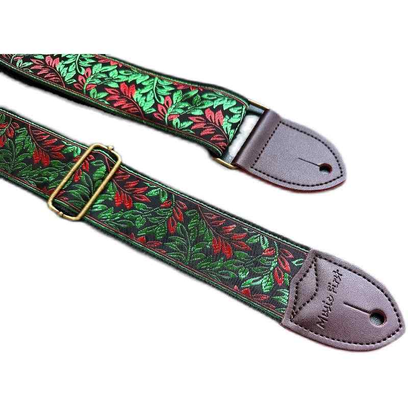 ギターストラップ おしゃれ 錦 ユニバーサル 刺繍 ベースストラップ GUITAR STRAP ショルダーストラップ
