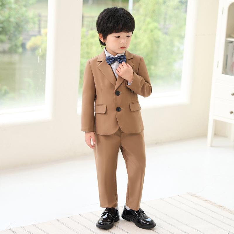 キッズ フォーマルスーツ 子供用 スーツ 秋冬 韓国 男の子 ブラウン パフォーマンス 衣装 イベント 司会者 写真 撮影用 パーティー ブリティッシュ エレガント 4,442円