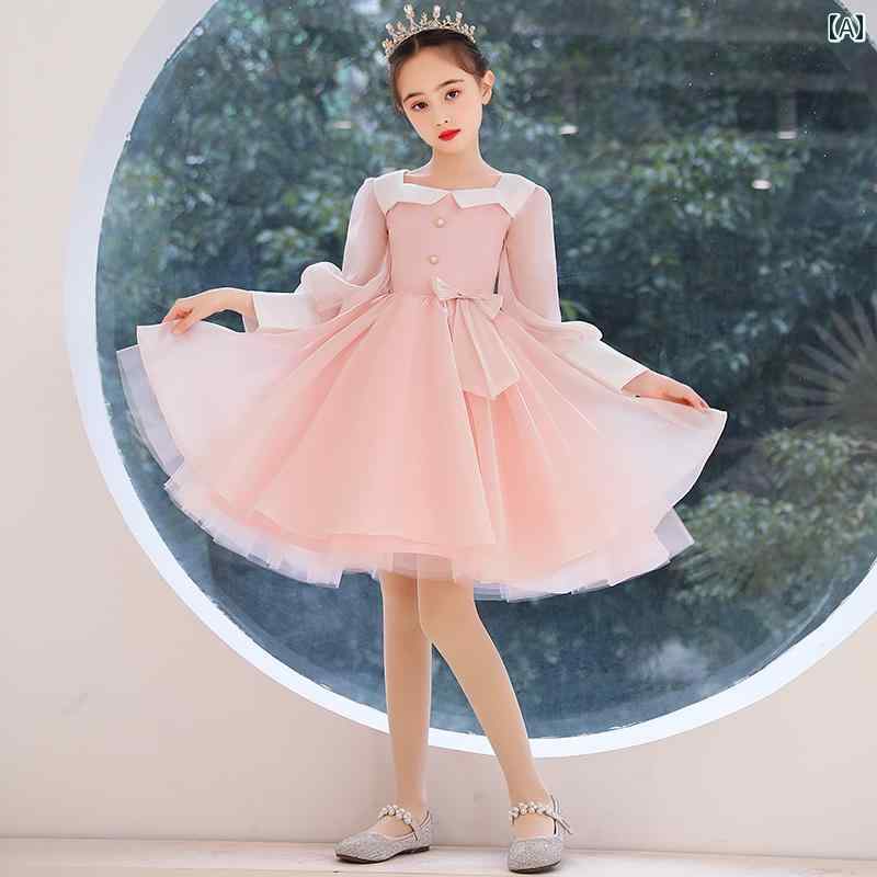 キッズ 子供服 春夏 女の子 フェアリー ドレス かわいい おしゃれ 韓国 着やすい 上品 お祝い セレモニー 式典 祝賀 撮影 発表会 パーティー イベント 結婚式 パフォーマンス コスチューム 衣装 アイテム