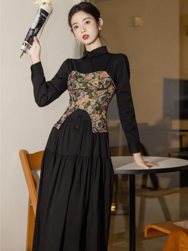 レディース エスニック 流行り物 今めかしい 春 花の冠 yd 黒いこと ティーシャツ 御召しもの 酉の方角 か細い 雅びやか 妃殿下 ロング スコート