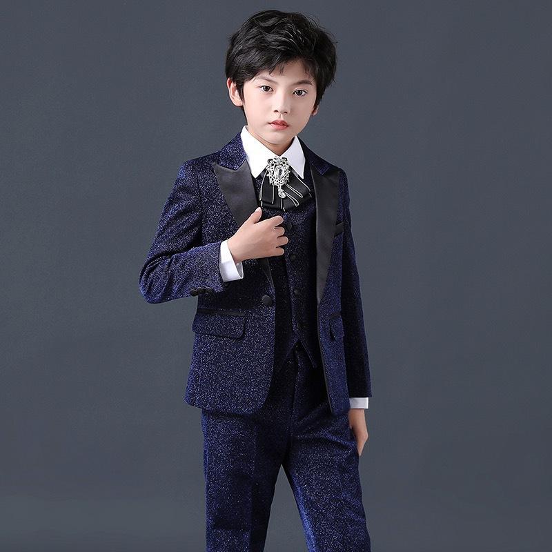 背広 御坊っちゃん キッズ 御坊っちゃん 赤ちゃん服 スリー天下太平 セットアップ フォーマル 華燭の典 洋琴告げ知らせる会 はいり込む式 卒式 七五三 進行掛り者 公演 上演御召しもの 儀式用 飛び切り感