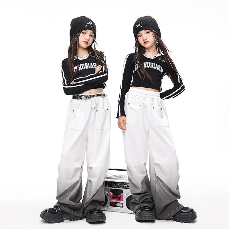 ダンスウェア 女の子 キッズ ジャズダンス ヒップホップ ストリートダンス おしゃれ トレンド 発表会 ステージ衣装 レッスン着 練習着 パフォーマンス 子供服 セットアップ 韓国風 秋冬