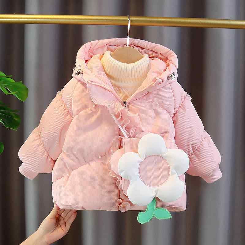 中綿コート ベビー 女の子 冬物 厚手 あったか かわいい やわらかい ポリエステル素材 カジュアル 防寒 ピンク イエロー 普段使い お出かけ用