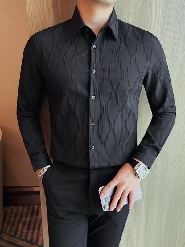 楽天市場】シャドーストライプ長袖シャツ 3色組 メンズ 男性 紳士